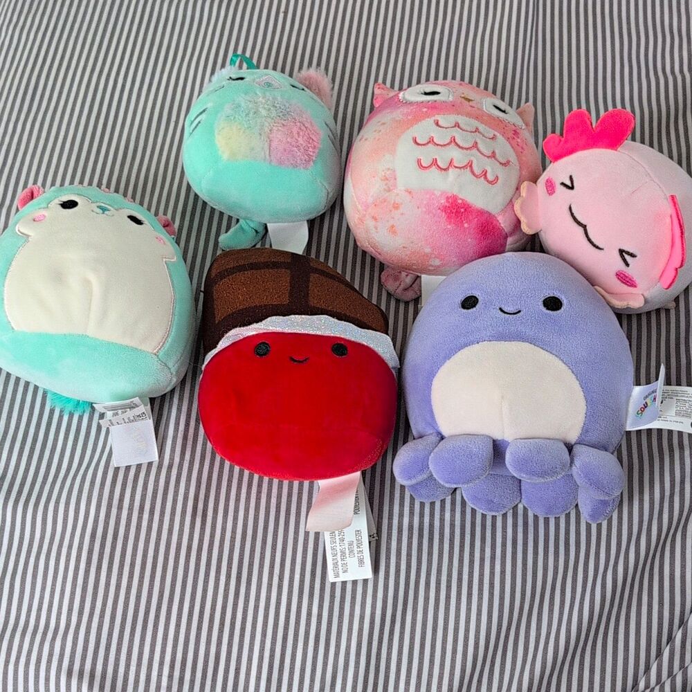 Squishmallows Lot Mini Micromallows 6-Pack Food Snack Animal Plush